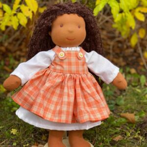 Panenka, tělový úplet DWE skořicová