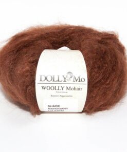 Mahagonová příze na vlásky pro panenky, DollyMo, Woolly Mohair
