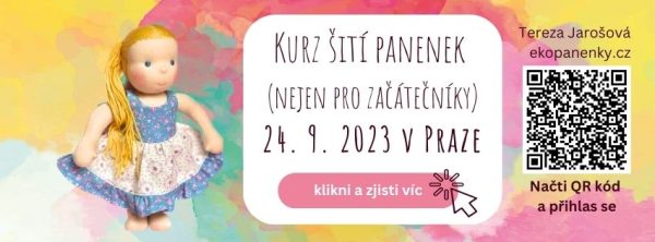 Kurz šití panenek nejen pro začátečníky 24. 9. 2023 v Praze