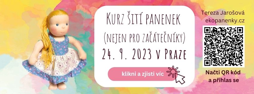 Kurz šití panenek nejen pro začátečníky 24. 9. 2023 v Praze