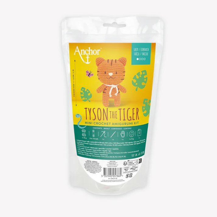 Tyson the tiger, háčkovací souprava Anchor