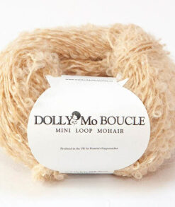 DollyMo Mohair mini bouclé Natural Blonde mohérová příze na vlásky pro panenku