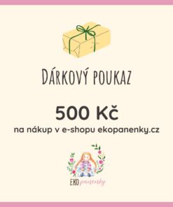 Dárkový poukaz 500 Kč Ekopanenky.cz