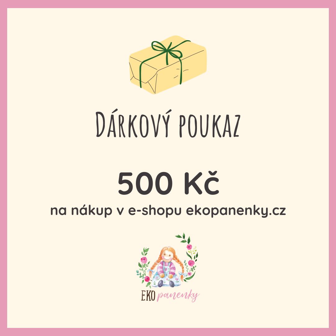 Dárkový poukaz 500 Kč Ekopanenky.cz