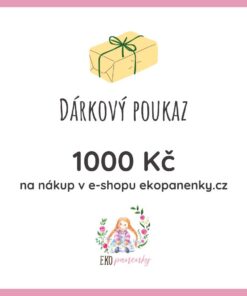 Dárkový poukaz 1000 Kč Ekopanenky.cz