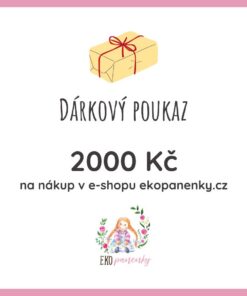 Dárkový poukaz 2000 Kč Ekopanenky.cz