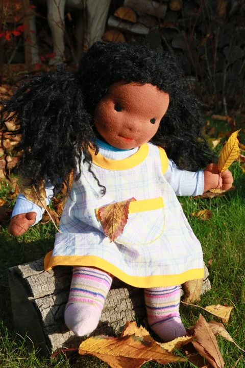 černošská holčička - baculatá panenka